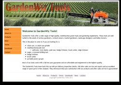 Gardenwiz Tools website is simple, standards-based and easy to navigate
